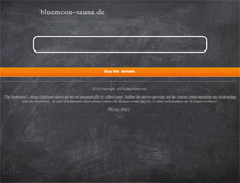 Tablet Screenshot of bluemoon-sauna.de